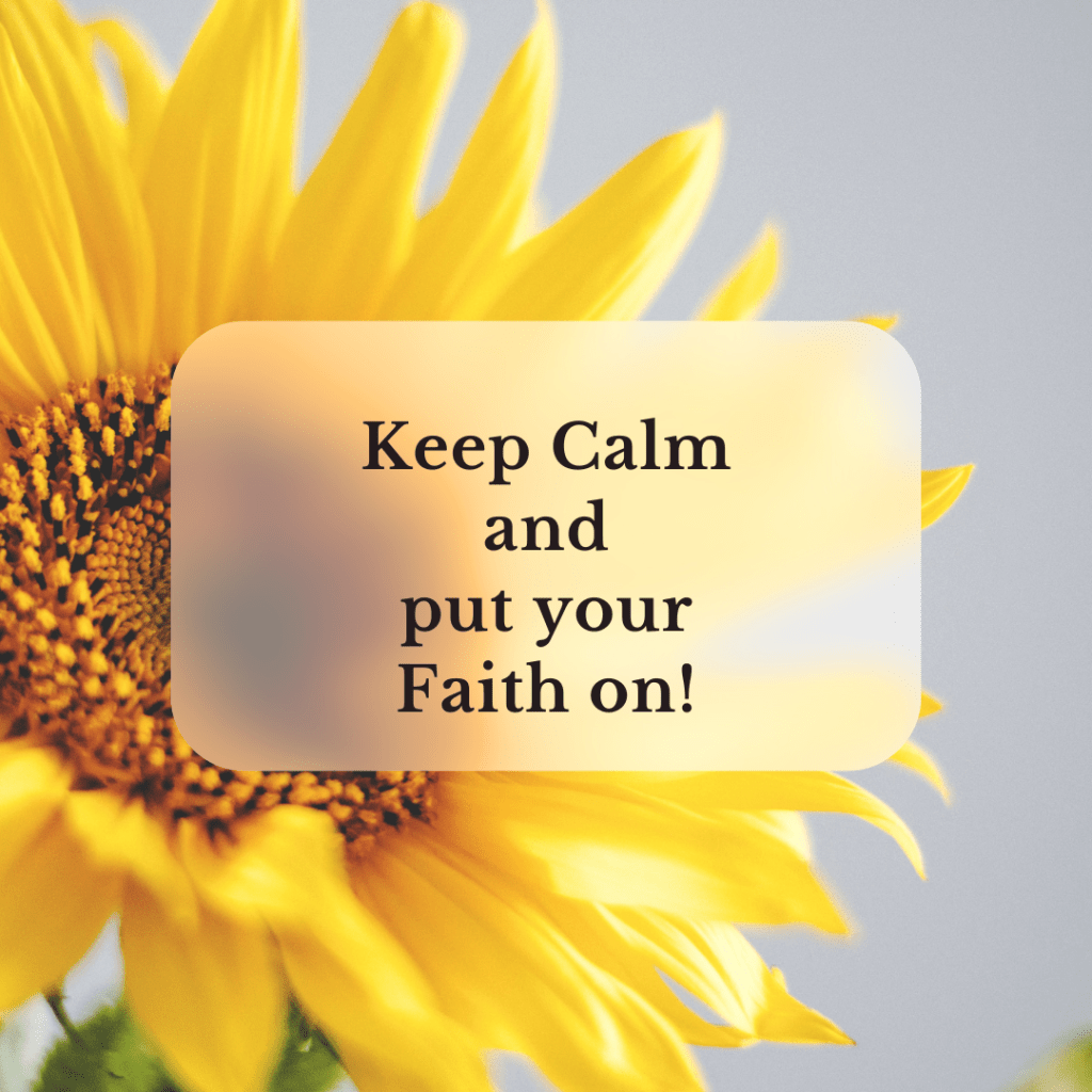 Keep calm and put your Faith on!
Faith Logs