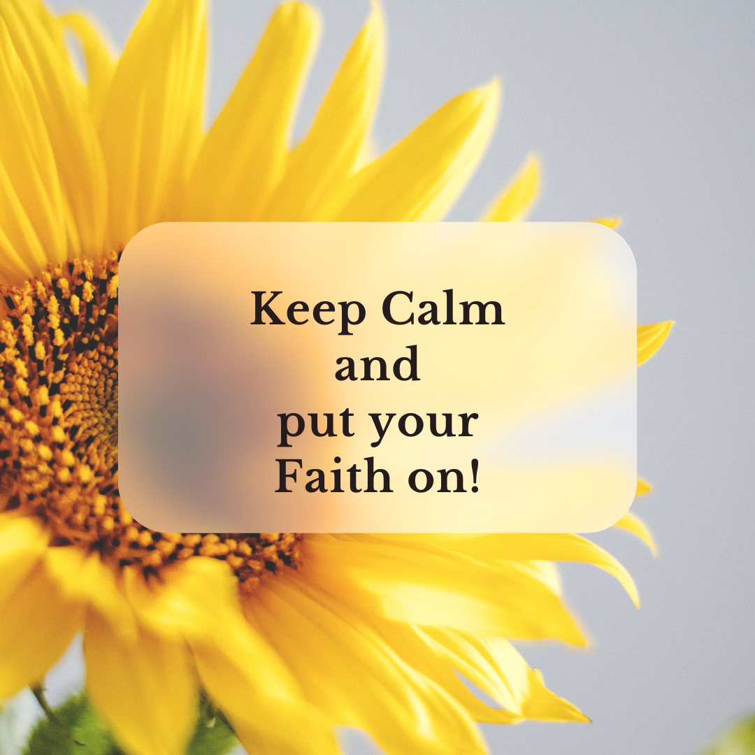Keep calm and put your faith on! Faith Logs